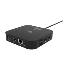i-tec USB-C Dual HDMI Docking Station, Power Delivery 100W