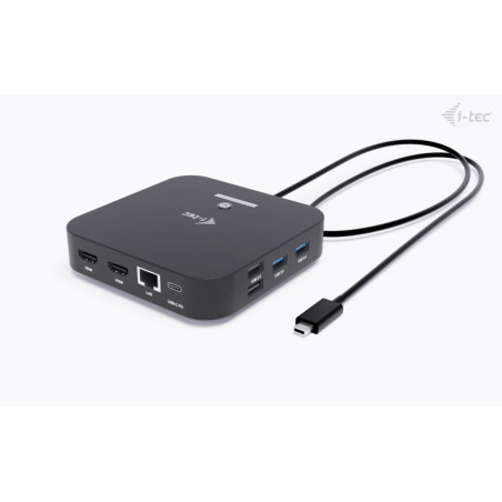 i-tec USB-C Dual HDMI Docking Station, Power Delivery 100W