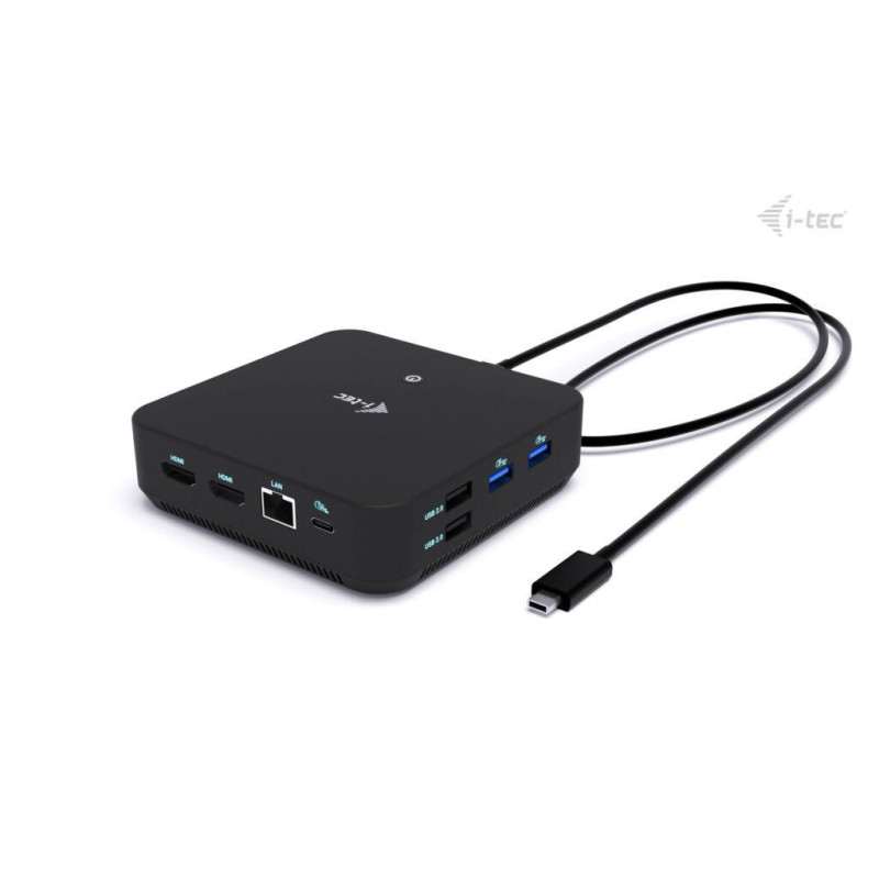 i-tec USB-C DP Dual HDMI Docking Station, Power Delivery 100W + i-tec Universal Charger 100W