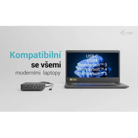 i-tec USB-C DP Dual HDMI Docking Station, Power Delivery 100W + i-tec Universal Charger 100W