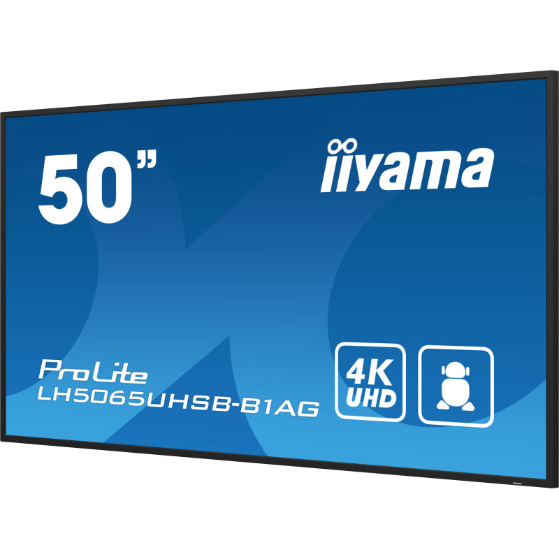 50" iiyama LH5065UHSB-B1AG:VA,4K UHD,Android,24/7