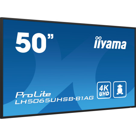 50" iiyama LH5065UHSB-B1AG:VA,4K UHD,Android,24/7