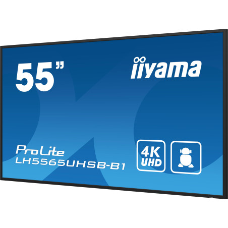 55" iiyama LH5565UHSB-B1: IPS, 4K UHD, Android, 24/7