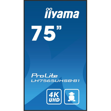 75" iiyama LH7565UHSB-B1: IPS, 4K UHD, Android, 24/7
