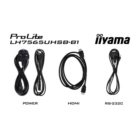 75" iiyama LH7565UHSB-B1: IPS, 4K UHD, Android, 24/7