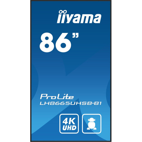 86" iiyama LH8665UHSB-B1: IPS, 4K UHD, Android, 24/7