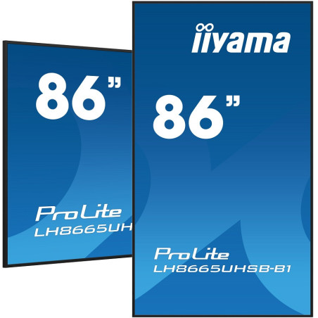 86" iiyama LH8665UHSB-B1: IPS, 4K UHD, Android, 24/7