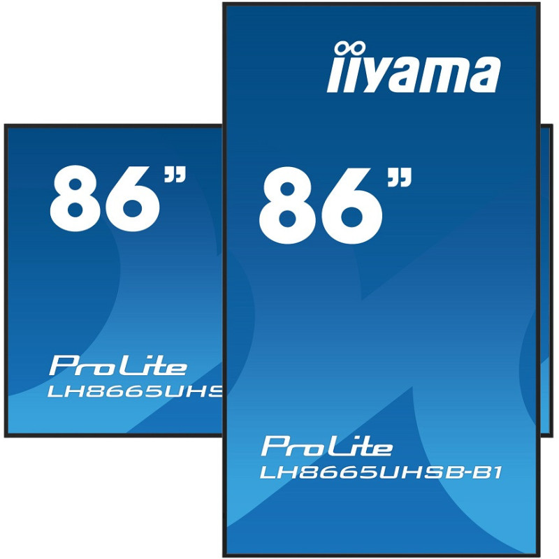 86" iiyama LH8665UHSB-B1: IPS, 4K UHD, Android, 24/7
