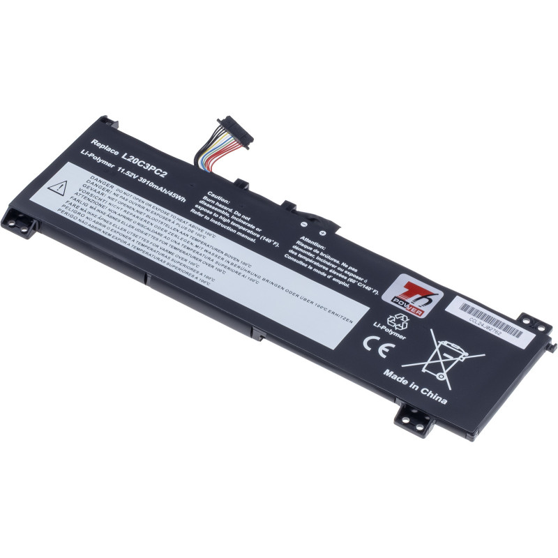 Batéria T6 Power pre Lenovo IdeaPad 3-15ACH6, 3-15IHU6, 3910mAh, 45Wh, 3cell, Li-poly