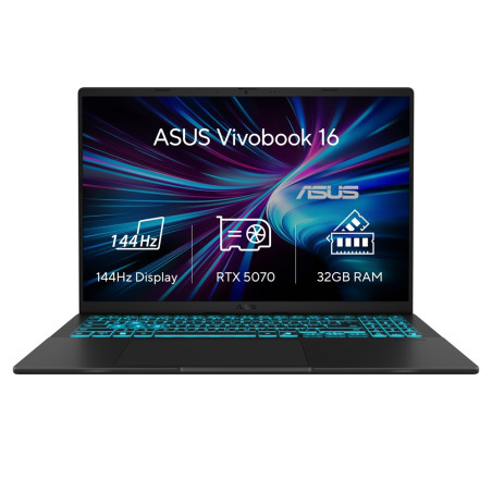 ASUS V16/V3607VP-RP028W/7-240H/16"/WUXGA/32GB/1TB/RTX 5070/W11H/Black/2R