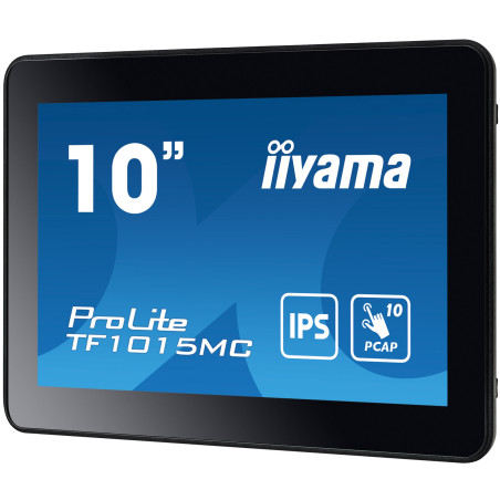 10" iiyama TF1015MC-B3: WXGA, 10P, VGA, HDMI, DP