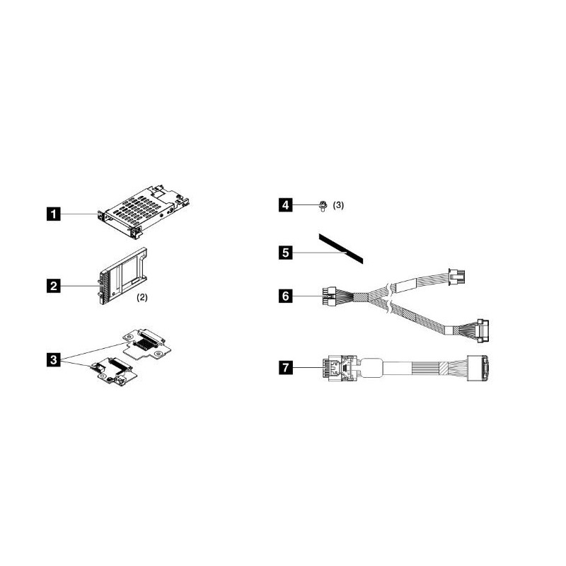 ThinkSystem SR630 V3 7mm RAID B540p-2HS SATA kit
