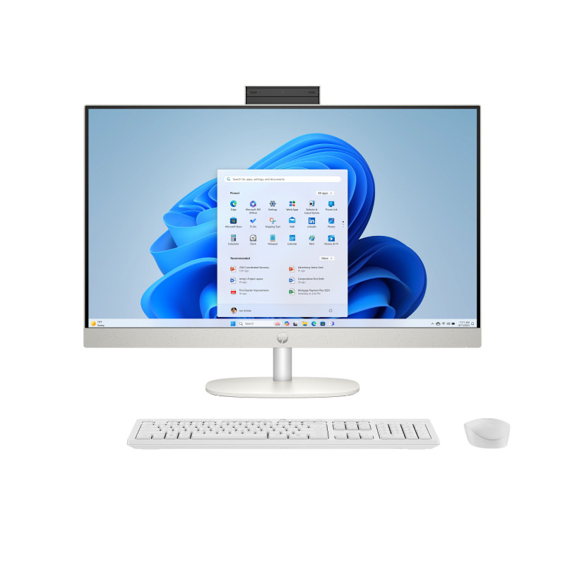HP Desktop/AI 27-cr2009nc/27"/FHD/T/U7-255U/32GB/1TB/Intel UHD/W11H/Biela/2R