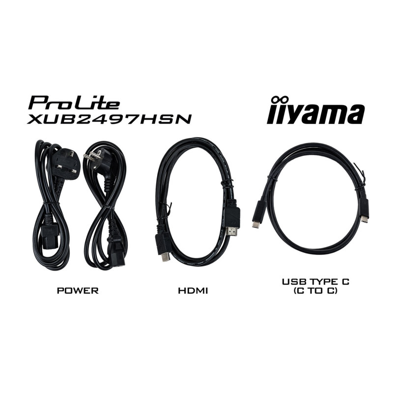 iiyama ProLite/XUB2497HSN-W2/23,8"/IPS/FHD/100Hz/1ms/White/3R