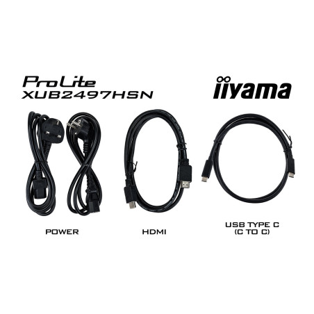 iiyama ProLite/XUB2497HSN-W2/23,8"/IPS/FHD/100Hz/1ms/White/3R