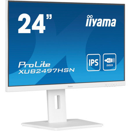 iiyama ProLite/XUB2497HSN-W2/23,8"/IPS/FHD/100Hz/1ms/White/3R
