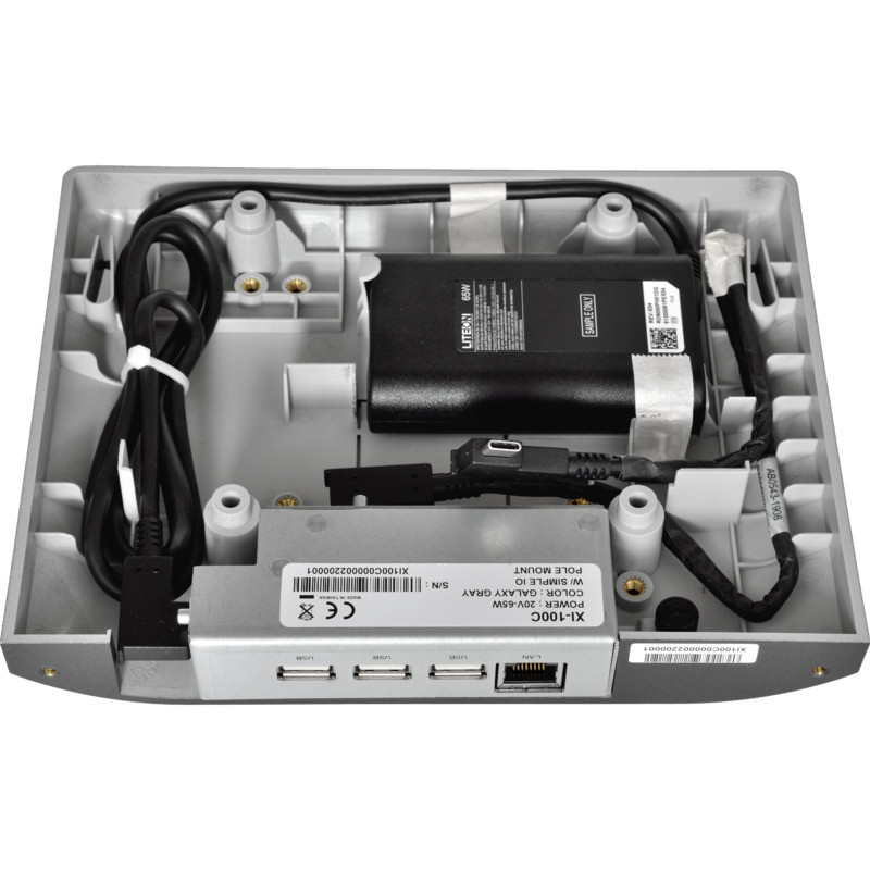 Simple box s I/O portami pre XPOS, 65W zdroj, VESA, sivý