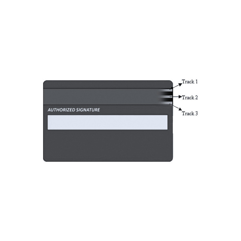 Trojstopová čítačka magnetických kariet MSR-100A, USB-COM, čierna