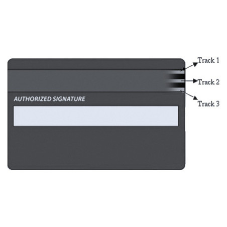 Trojstopová čítačka magnetických kariet MSR-100A, USB-COM, čierna