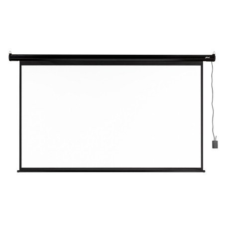 Elektrické projekčné plátno AVELI, 221x125 (16:9) 100", čierny tubus
