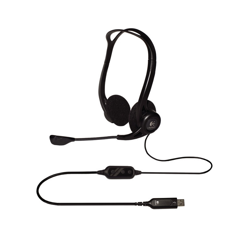 Logitech PC 960/Stereo/USB/Drôt/Čierna