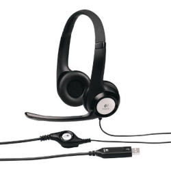 Logitech H390/Stereo/USB/Drôt/Čierna
