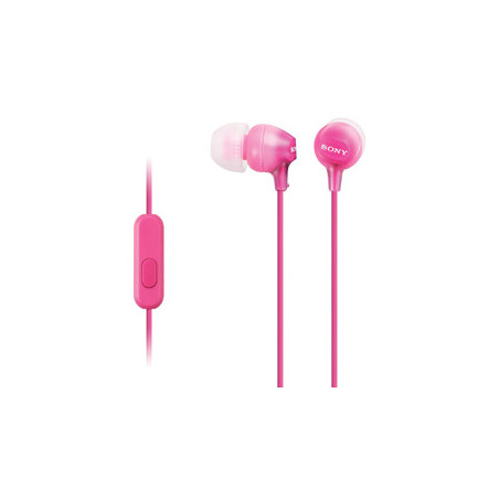 SONY slúchadlá MDR-EX15AP, handsfree, ružové