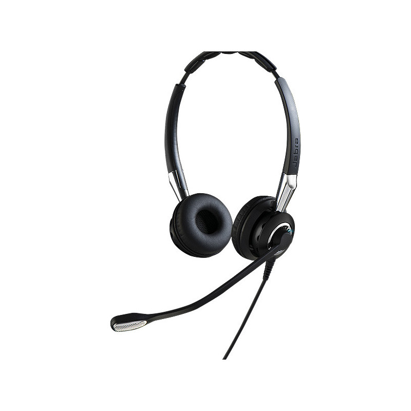 Jabra BIZ 2400 II/Stereo/QD/Drôt/Čierna-strieborná