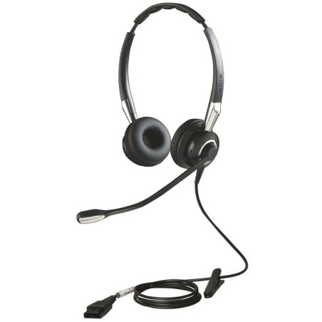 Jabra BIZ 2400 II/Stereo/QD/Drôt/Čierna-strieborná