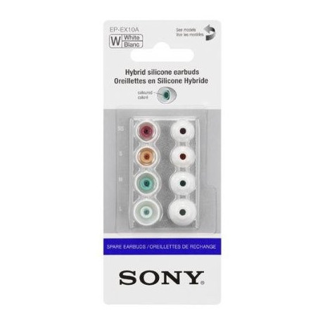 SONY náhradné silik. koncovky do slúchadiel, biele