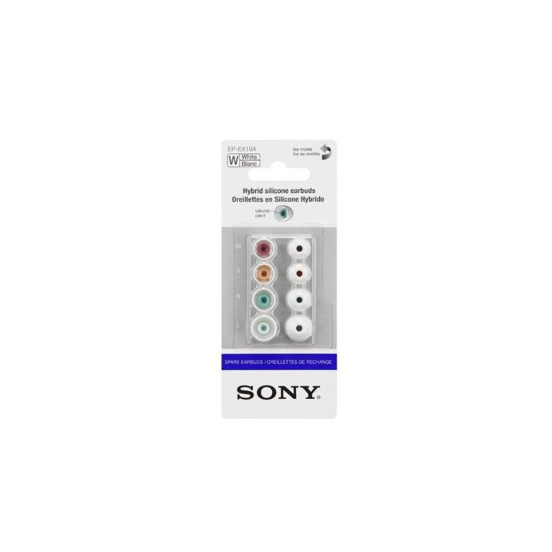 SONY náhradné silik. koncovky do slúchadiel, biele