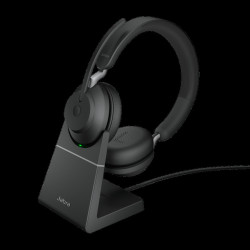 Jabra Evolve2 65/Stereo/USB-C/BT/Bezdrať/MS/Stand/Čierna