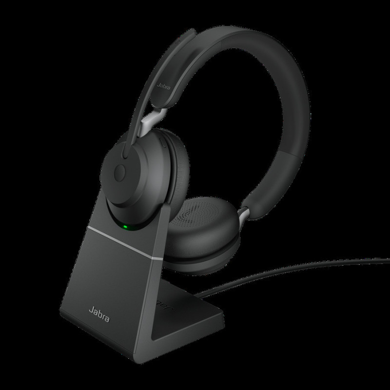 Jabra Evolve2 65/Stereo/USB-C/BT/Bezdrať/MS/Stand/Čierna