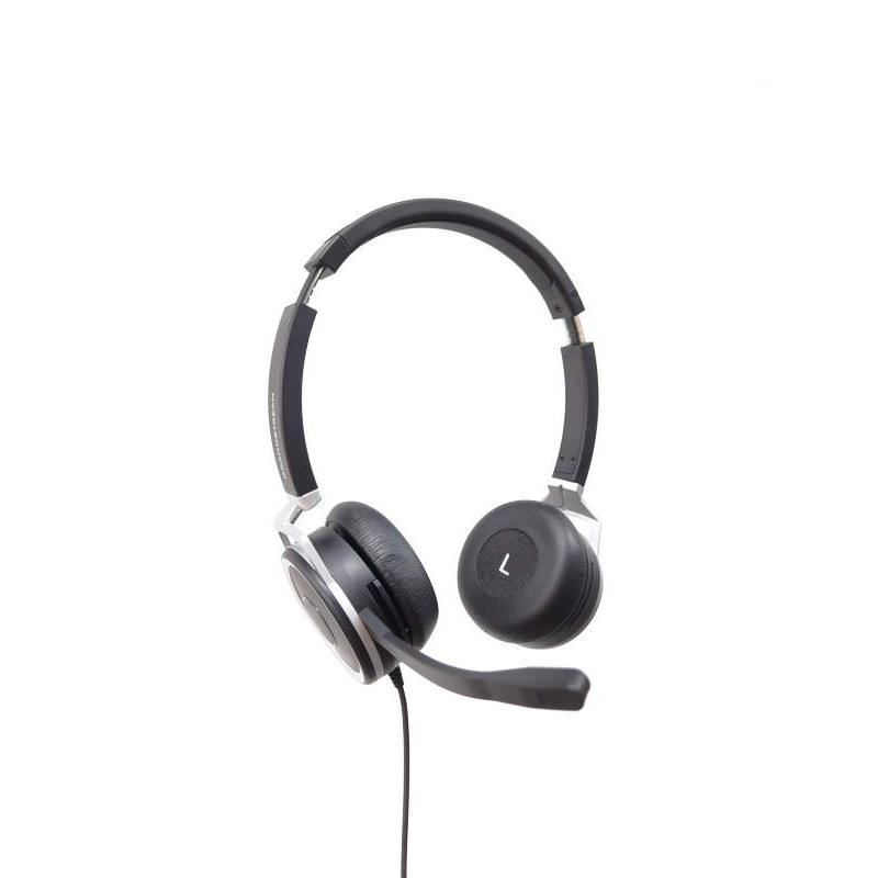 Grandstream GUV3005/Stereo/USB/Drôt/Čierna-strieborná