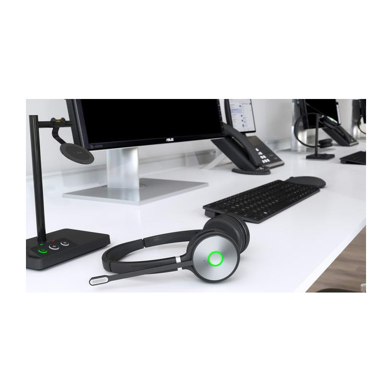 Yealink WH62 Dual DECT základňa s náhlavnou súpravou na obe uši pre Teams