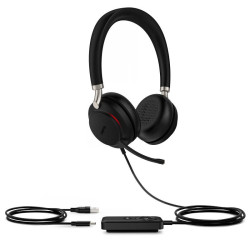 UH38 Dual UC -BAT/Stereo/ANC/USB/Drôt/BT/Bezdrôt/Čierna