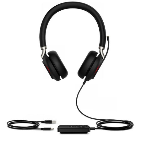 UH38 Dual UC -BAT/Stereo/ANC/USB/Drôt/BT/Bezdrôt/Čierna
