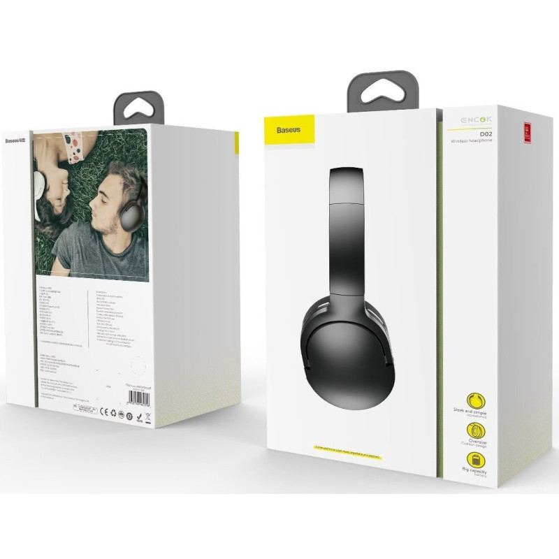 Baseus NGTD010301 Encok D02 Pro Bezdrôtové slúchadlá Black