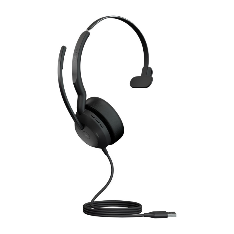 Jabra Evolve2 50/Mono/ANC/USB/Drôt/BT/Bezdrôt/MS/Čierna