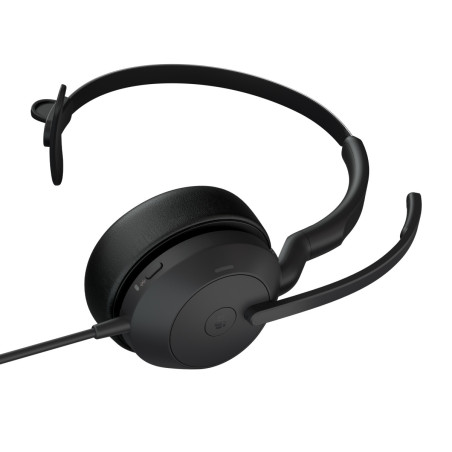 Jabra Evolve2 50/Mono/ANC/USB/Drôt/BT/Bezdrôt/MS/Čierna