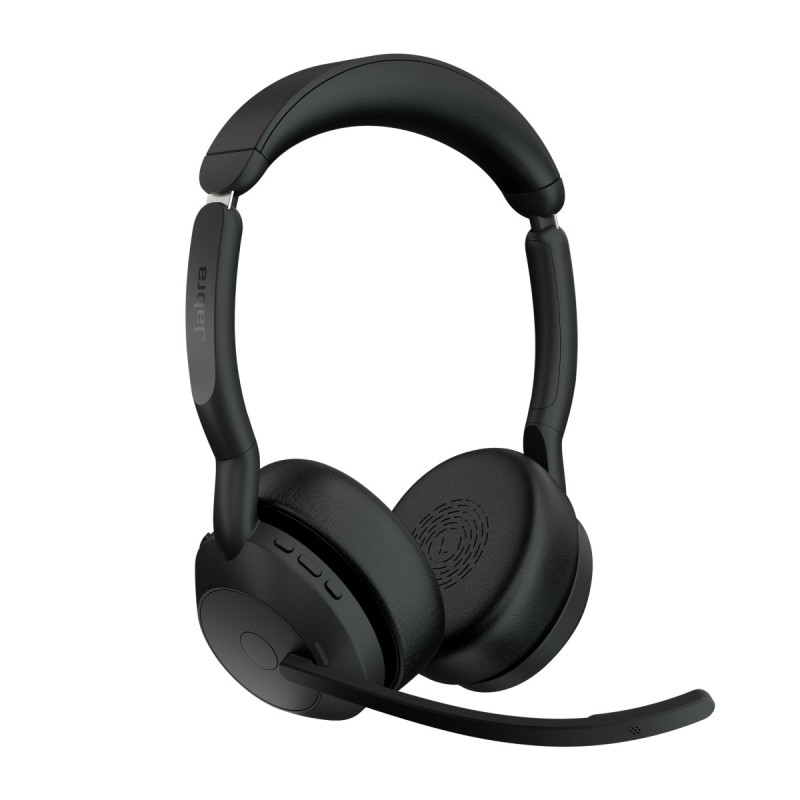 Jabra Evolve2 55/Stereo/ANC/USB-C/BT-USB/Bezdrať/Stand/Čierna