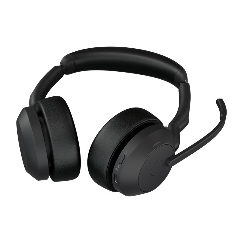 Jabra Evolve2 55/Stereo/ANC/USB-C/BT-USB/Bezdrať/Stand/Čierna