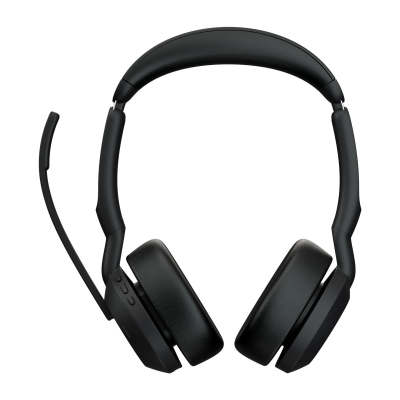 Jabra Evolve2 55/Stereo/ANC/USB-C/BT-USB/Bezdrôt/MS/Stand/Čierna