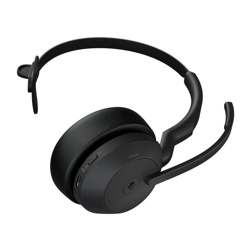 Jabra Evolve2 55/Mono/ANC/USB/BT-USB/Bezdrať/MS/Stand/Čierna