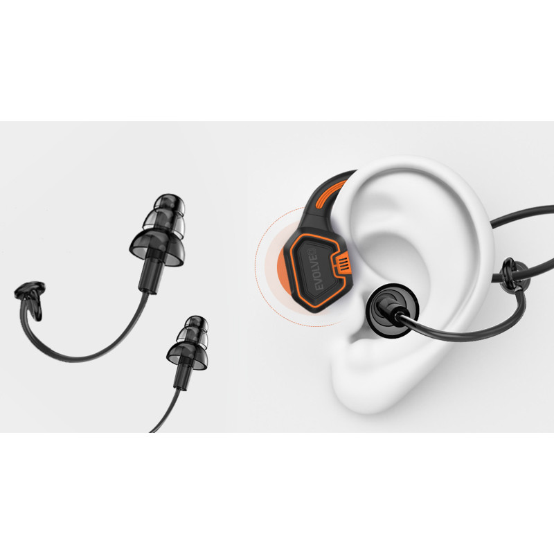 EVOLVEO BoneSwim MP3 16GB, bezdrôtové slúchadlá