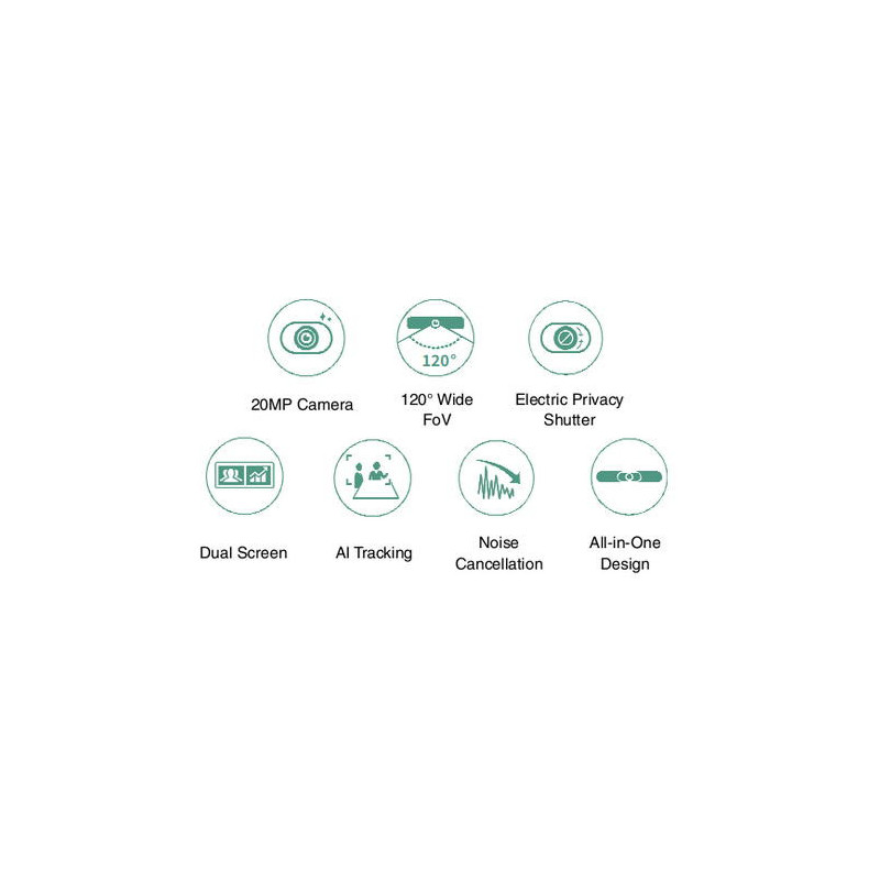 Yealink A20-020 MeetingBar, All-in-One, 20MP kamera, dotyková CTP18, AI tracking, Noise Cancellation