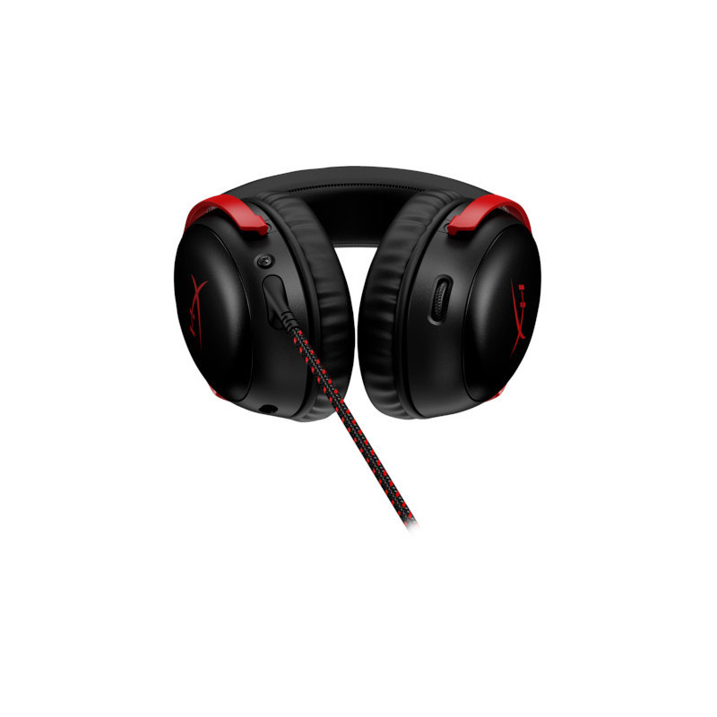 HP HyperX Cloud III/ANC/Jack/Drôt/Čierna-červená