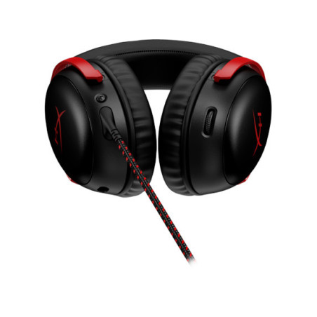 HP HyperX Cloud III/ANC/Jack/Drôt/Čierna-červená