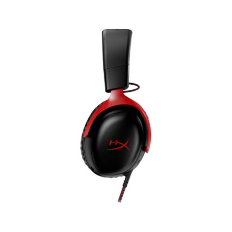 HP HyperX Cloud III/ANC/Jack/Drôt/Čierna-červená
