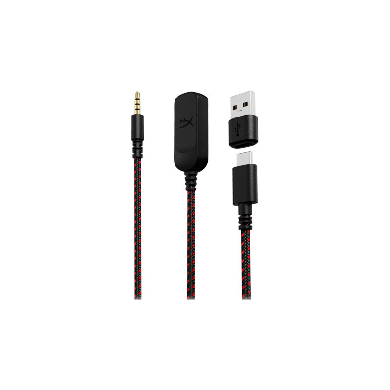 HP HyperX Cloud III/ANC/Jack/Drôt/Čierna-červená